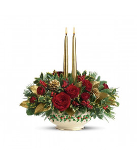 Lenox Holly-Day Bouquet by Teleflora